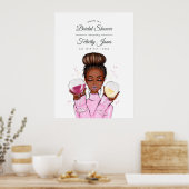 Poster Bienvenue à la Soirée de Mariée sur le thème du Vi (Cuisine)