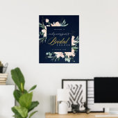 POSTER BIENVENUE À LA SOIRÉE DE PRÉSENTATION DE LA MARIÉE (Bureau à domicile)