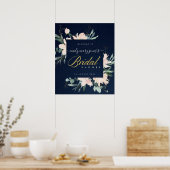 POSTER BIENVENUE À LA SOIRÉE DE PRÉSENTATION DE LA MARIÉE (Cuisine)