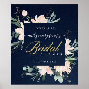 POSTER BIENVENUE À LA SOIRÉE DE PRÉSENTATION DE LA MARIÉE