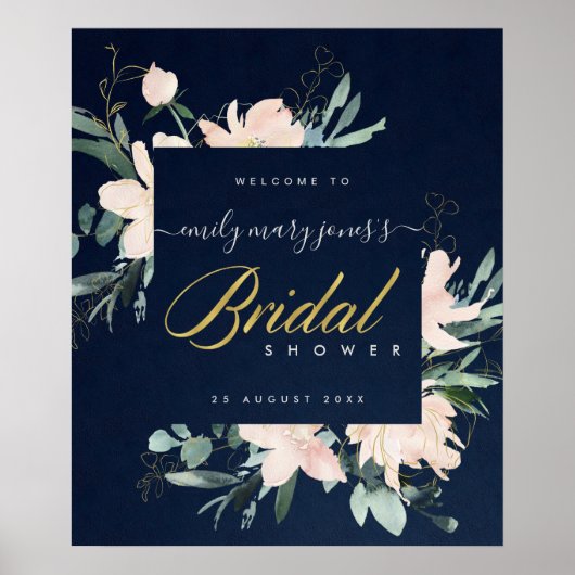 POSTER BIENVENUE À LA SOIRÉE DE PRÉSENTATION DE LA MARIÉE (Devant)