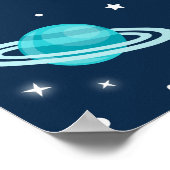 Poster Bienvenue à l'anniversaire de l'astronaute (Coin)