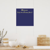 Poster Bienvenue, à, le 90e anniversaire de Roy Bash! ! (Cuisine)