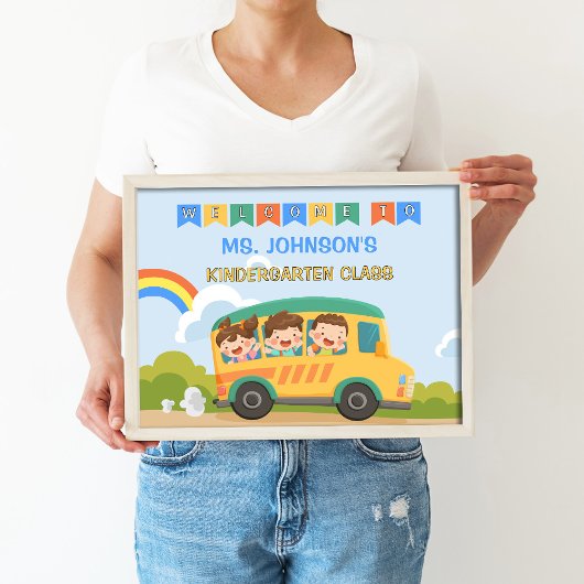 Poster Bienvenue à l'école