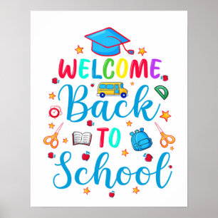 Poster Bienvenue À L'École