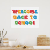 Poster Bienvenue à l'école (Cuisine)