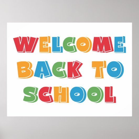 Poster Bienvenue à l'école (Devant)