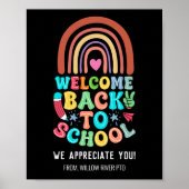 Poster Bienvenue à l'école - Bright & Fun Classroom (Devant)