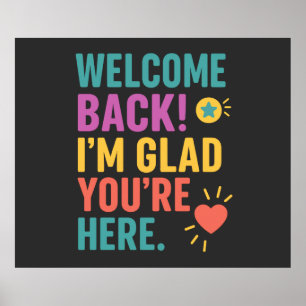 Poster Bienvenue À L'École, Cadeau Appréciation De L'Ense