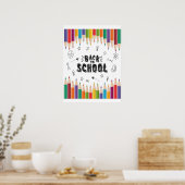 Poster Bienvenue À L'École Chemise, Premier Jour De L'Éco (Cuisine)