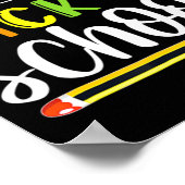 Poster Bienvenue à l'école pour le premier jour d'école E (Coin)