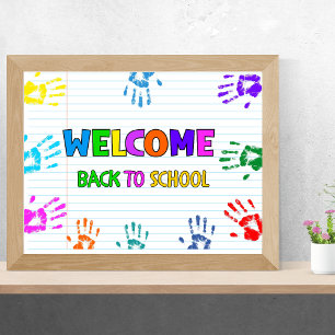 Poster Bienvenue à l'école Premier jour d'école
