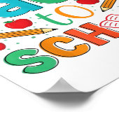 Poster Bienvenue À L'École Professeur Appréciation Garçon (Coin)