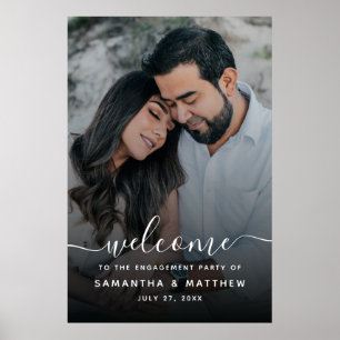Poster Bienvenue à l'engagement signent avec photo