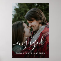 Bienvenue à l'engagement signent avec photo