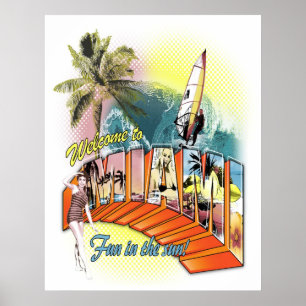 Poster bienvenue à miami