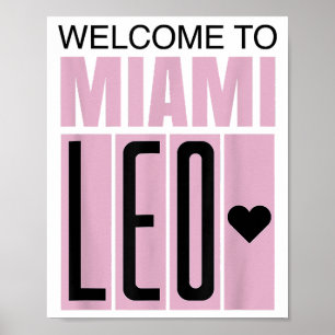 Poster Bienvenue à Miami Leo 10 - GOAT
