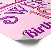 Poster Bienvenue à My 16th Birthday Party Cute Custom (Coin)