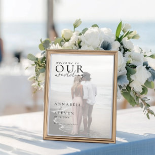 POSTER BIENVENUE À NOTRE MARIAGE