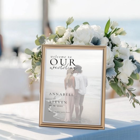 POSTER BIENVENUE À NOTRE MARIAGE