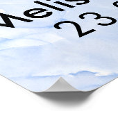 Poster Bienvenue À Notre Mariage 2 Coeurs Rouges (Coin)