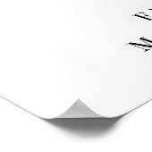 Poster Bienvenue À Notre Mariage De Cérémonie Non Connect (Coin)