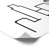 Poster Bienvenue à notre Mariage de Chicago ! (Coin)