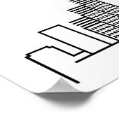 Poster Bienvenue à notre Mariage de Houston ! (Coin)