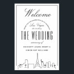 Poster Bienvenue à notre Mariage de Las Vegas !<br><div class="desc">Saluez les bonnes personnes qui ont voyagé de près et de loin pour venir à votre cérémonie de mariage avec cette belle affiche de bienvenue! Il est sûr de leur faire un sourire en marchant dans l'église, la salle de bal ou les lieux de votre cérémonie, et de servir d'appréciation...</div>