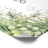 Poster Bienvenue à notre Mariage Forever Dusty Sage (Coin)