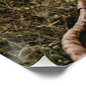 Poster bienvenue à notre mariage initial 4 photos noir (Coin)