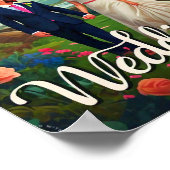 Poster "Bienvenue à notre Mariage" Signes (Coin)