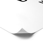 Poster Bienvenue à notre panneau de réception de mariage (Coin)