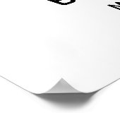 Poster Bienvenue à notre panneau de réception de mariage (Coin)