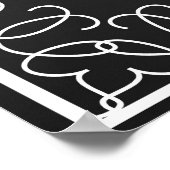 Poster Bienvenue à notre réception idéale pour le mariage (Coin)