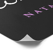 Poster Bienvenue À Notre Typographie Mariage Hydrangea Fl (Coin)