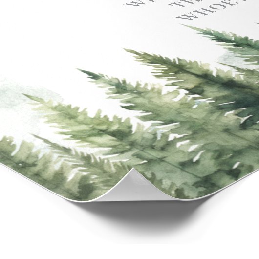 Poster Bienvenue à Pack Forest Wolf Big Is Mom Belly (Coin)