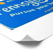 Poster Bienvenue à Pennsylvania Carnet Postcard (Coin)