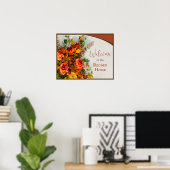 Poster Bienvenue à Thanksgiving (Bureau à domicile)