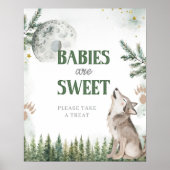 Poster Bienvenue à The Pack Forest Wolf Bébé sont Mignon (Devant)