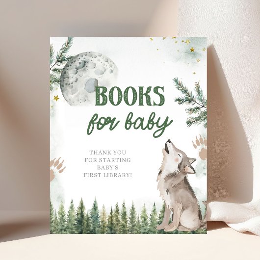 Poster Bienvenue à The Pack Forest Wolf Books pour bébé