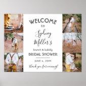 Poster Bienvenue à une douche de mariage à thème pour 4 p (Devant)