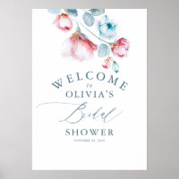 Bienvenue à une élégante douche nuptiale florale b