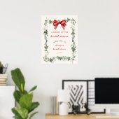 Poster Bienvenue à une joyeuse petite fête de mariage de  (Bureau à domicile)