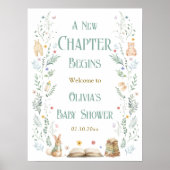 Poster Bienvenue à une nouvelle histoire pour bébé (Devant)