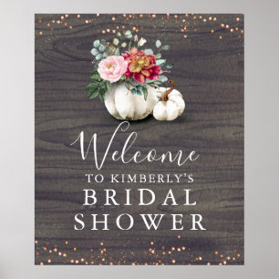 Poster Bienvenue à une réception de mariage avec des citr