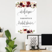 Poster Bienvenue à une réception de mariage bohème rustiq (Bureau à domicile)