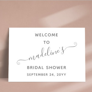 Poster Bienvenue à une réception de mariage minimaliste m