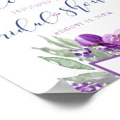 Poster Bienvenue à une réception de mariage rustique lava (Coin)