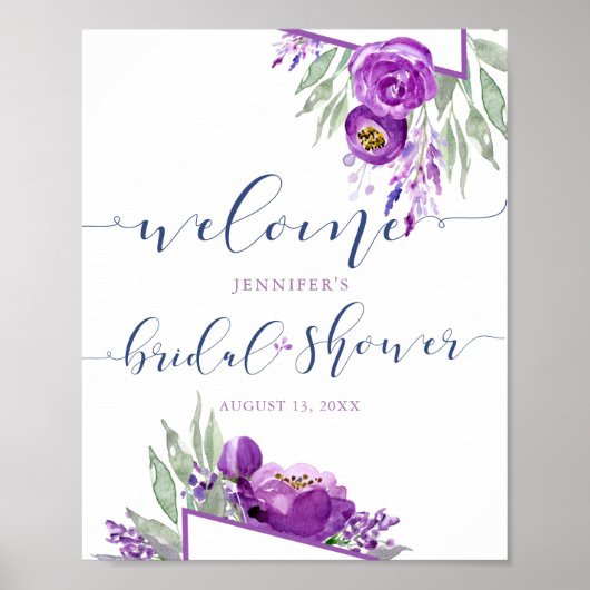 Poster Bienvenue à une réception de mariage rustique lava (Devant)